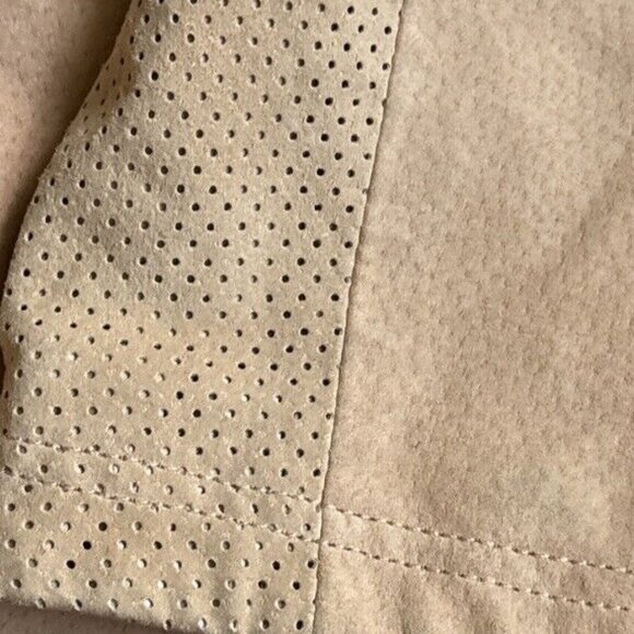 2/$18 SALE Queens Collection Queen Latifah Moto Jacket XL Leather Peach Pink Vtg - Picture 10 of 10